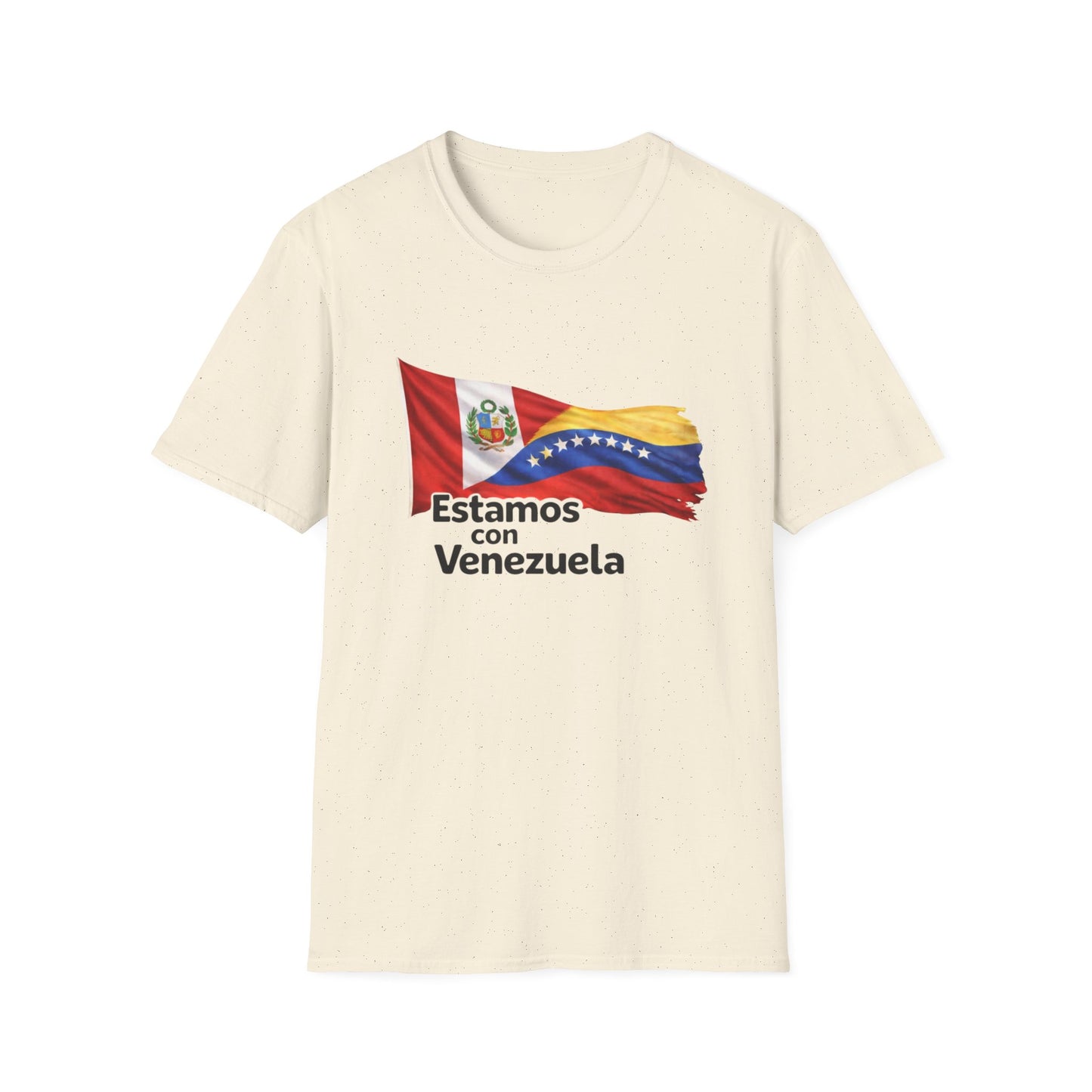 Peru Estamos con Venezuela T-Shirt | Venezuelan Flag Support, Spanish Text