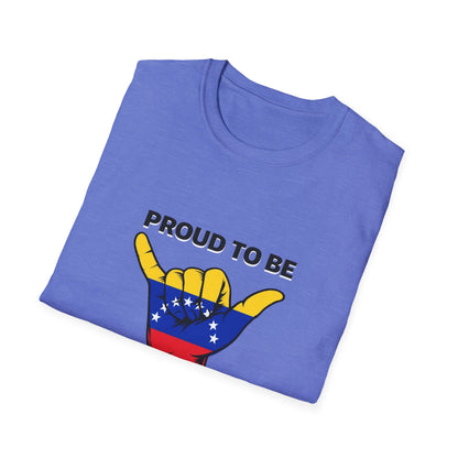 Proud to be Venezuelan T-Shirt | Venezuela Flag Shaka Graphic