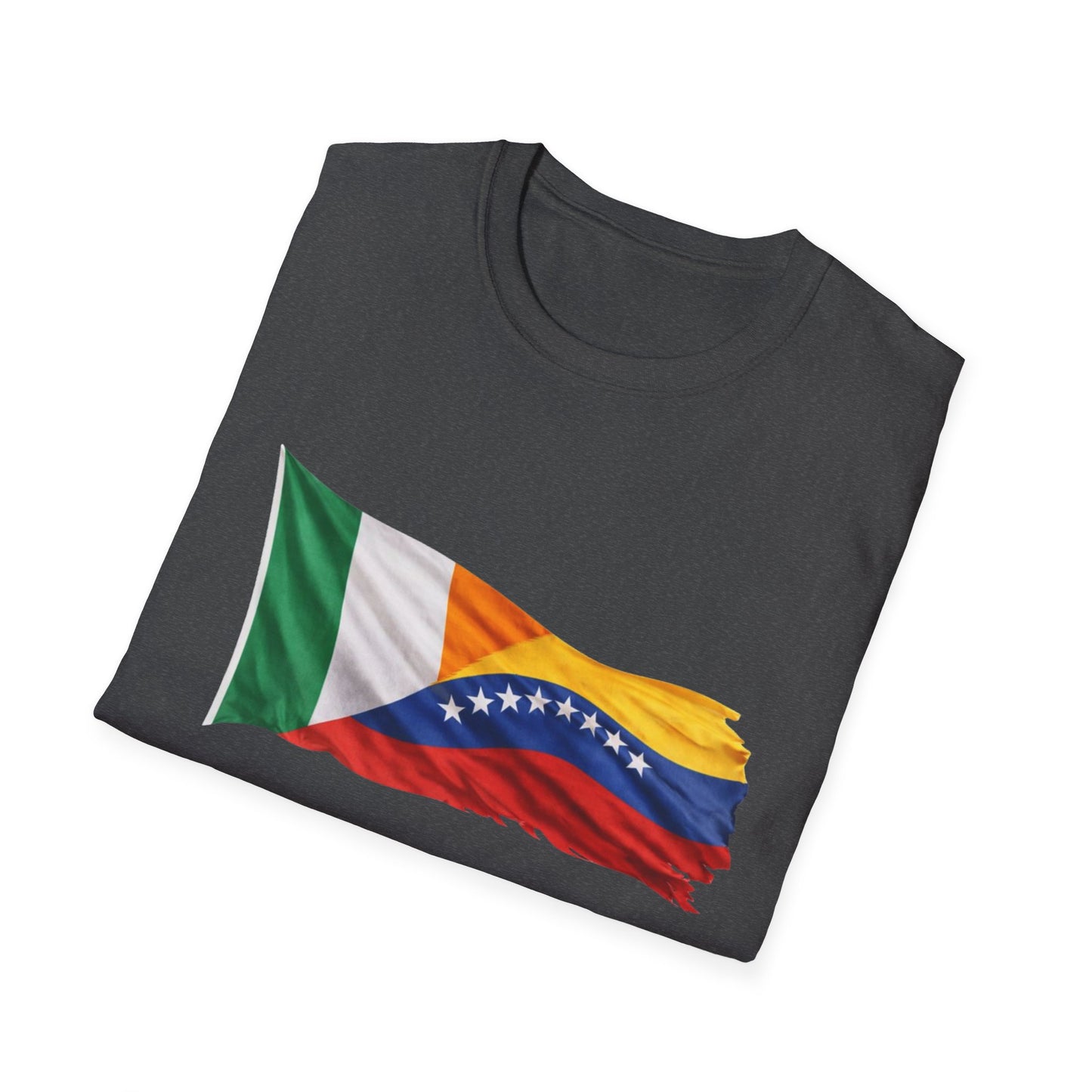 Venezuela Ireland Flag Mashup T-Shirt — Dual Heritage Pride Tee