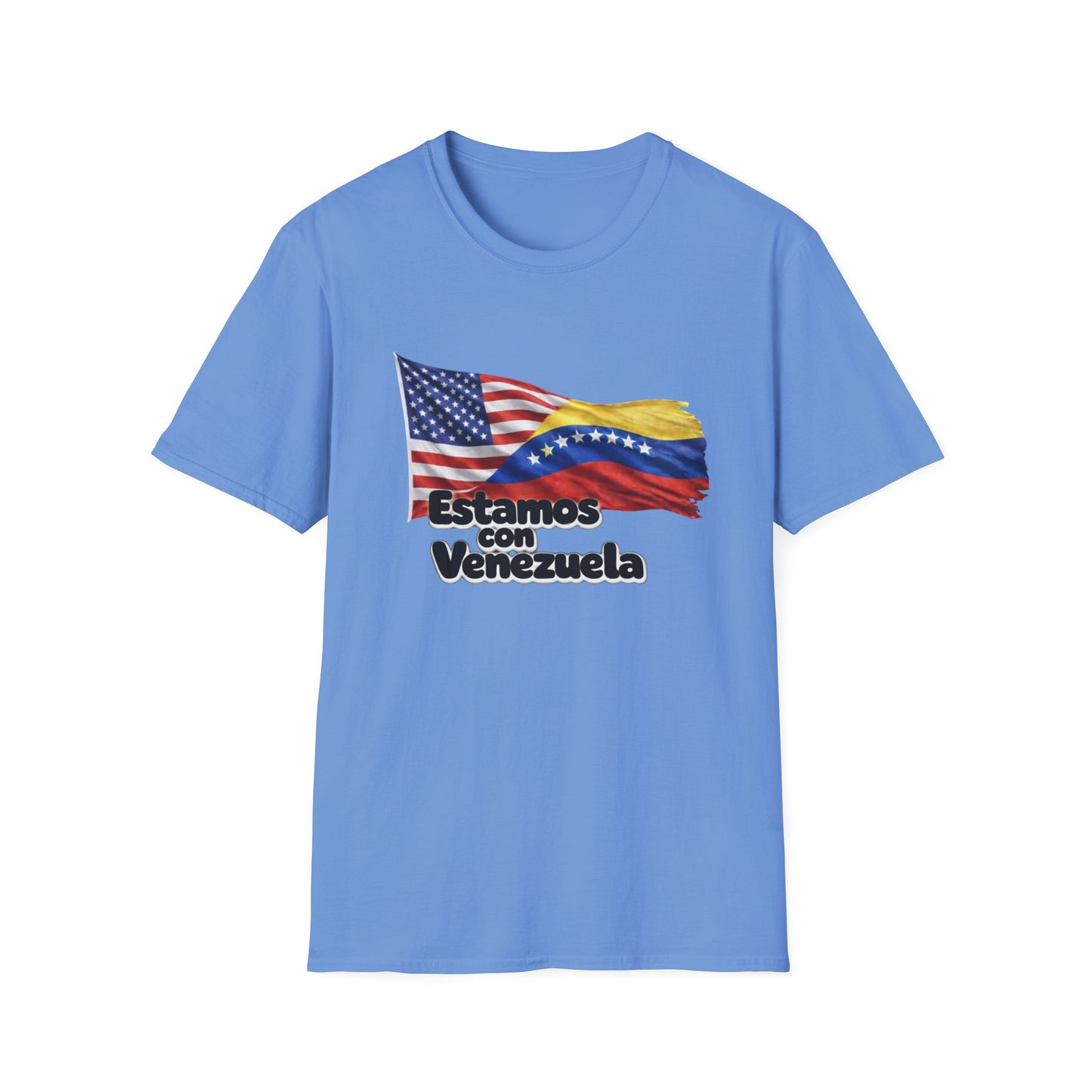 USA Estamos con Venezuela T-Shirt | US and Venezuela Flag Design