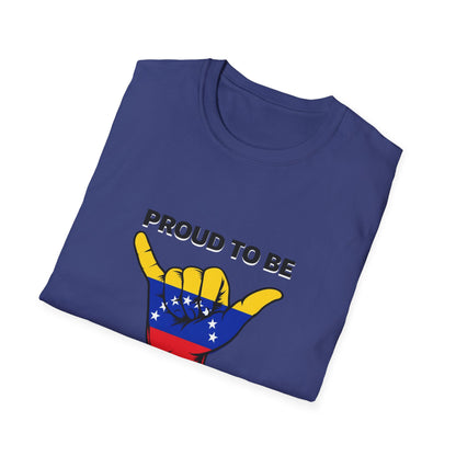 Proud to be Venezuelan T-Shirt | Venezuela Flag Shaka Graphic
