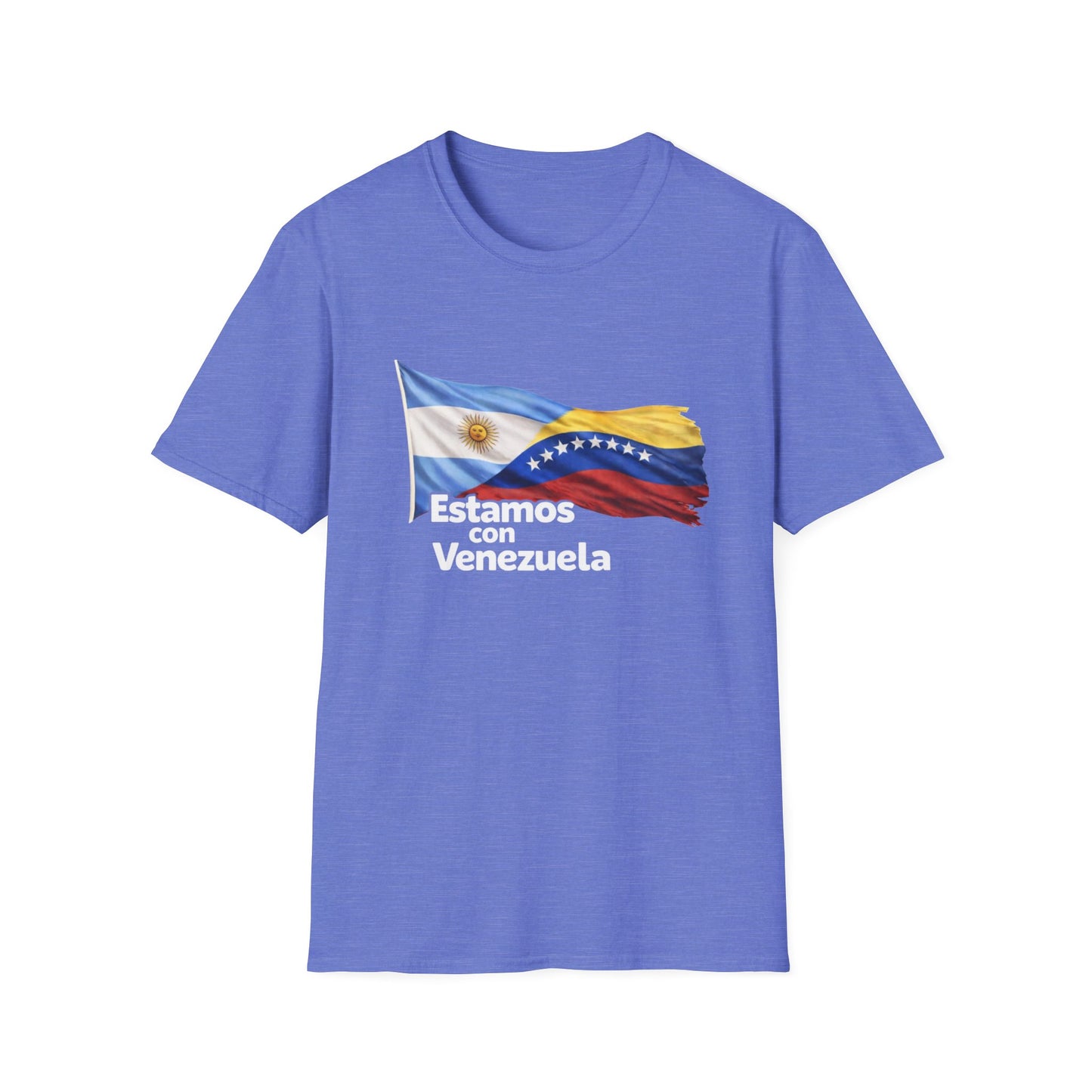 Argentina Estamos con Venezuela T-Shirt | Argentina and Venezuela Flags, Solidarity Design