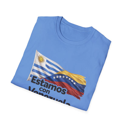 Uruguay Estamos con Venezuela T-Shirt | Venezuelan flag design, solidarity tee