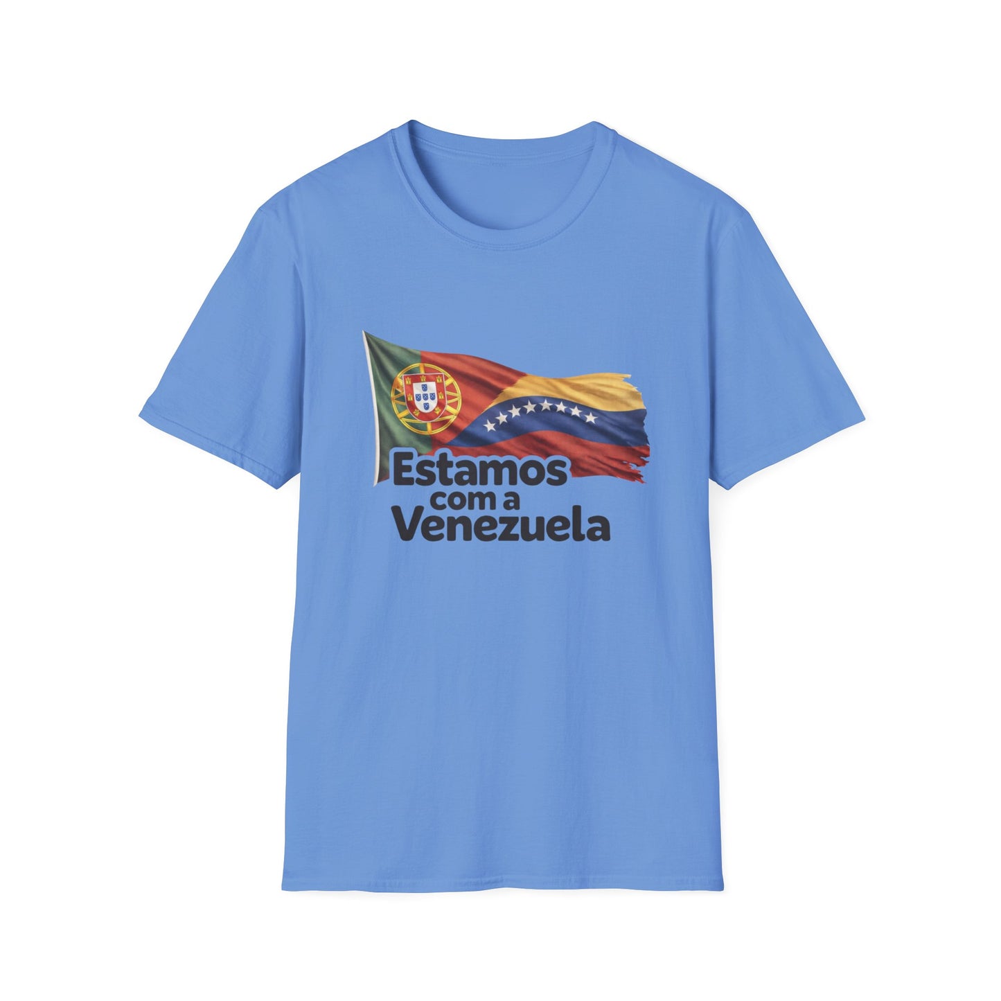 Portugal Estamos com a Venezuela T-Shirt | Portugal and Venezuela Flags, Solidarity Design