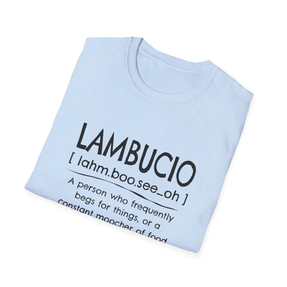 Lambucio definition T-Shirt | Funny Foodie Phrase Tee