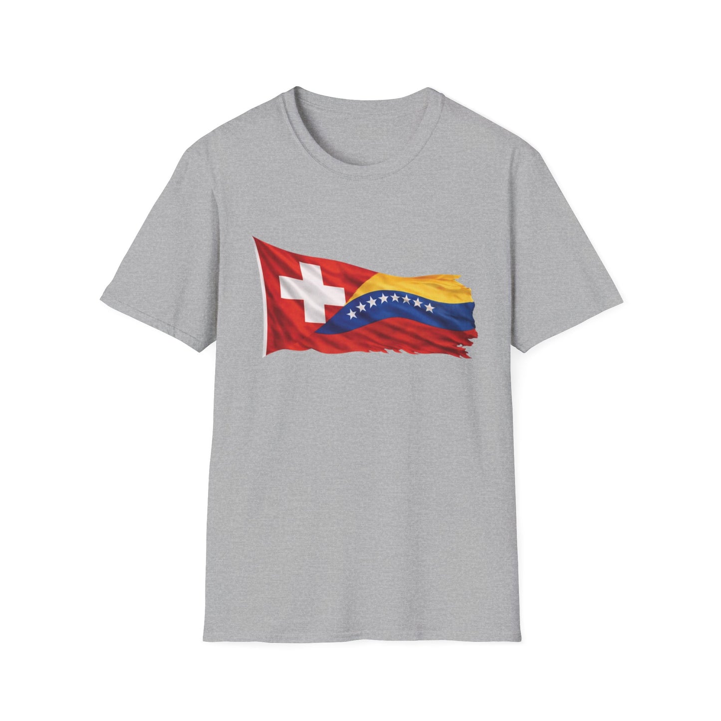 Venezuelan-Swiss Flag Graphic T-Shirt — Dual Heritage Pride Tee