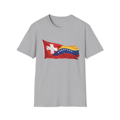 Venezuelan-Swiss Flag Graphic T-Shirt — Dual Heritage Pride Tee