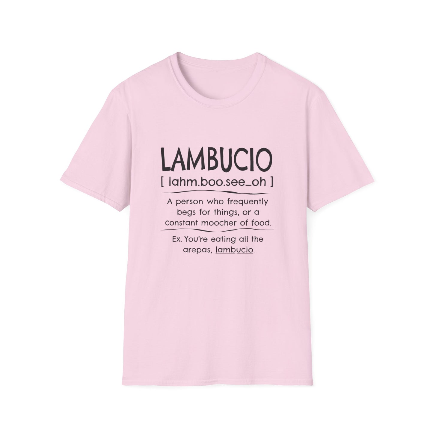 Lambucio definition T-Shirt | Funny Foodie Phrase Tee