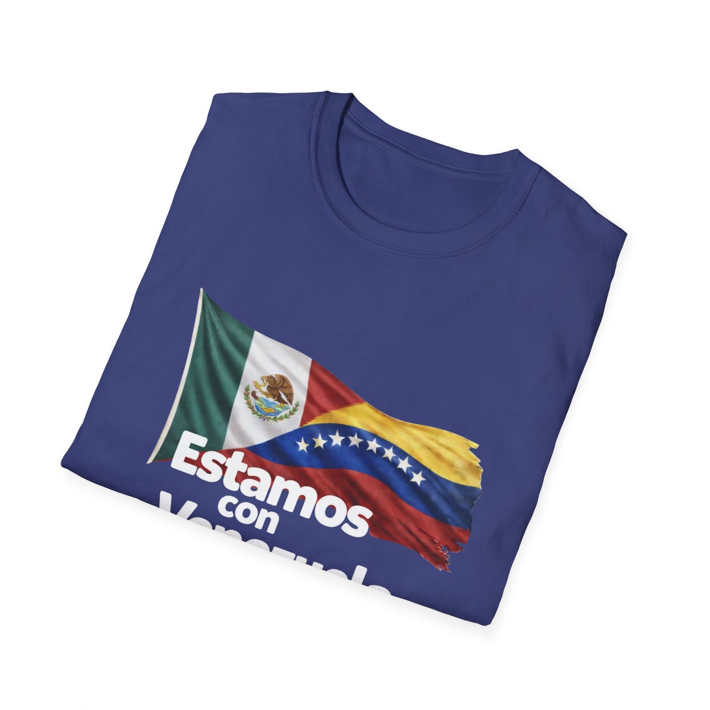 Mexico Estamos con Venezuela T-Shirt | Mexico and Venezuela Flags, Solidarity Tee