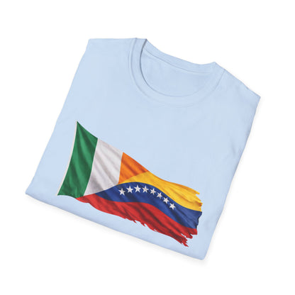Venezuela Ireland Flag Mashup T-Shirt — Dual Heritage Pride Tee