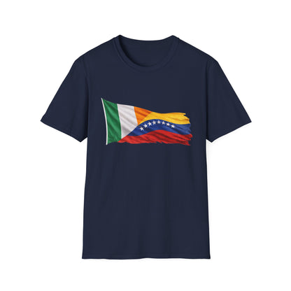 Venezuela Ireland Flag Mashup T-Shirt — Dual Heritage Pride Tee