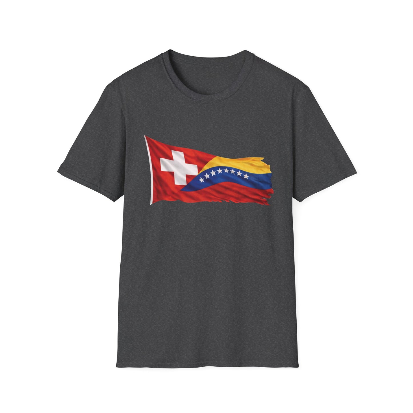 Venezuelan-Swiss Flag Graphic T-Shirt — Dual Heritage Pride Tee