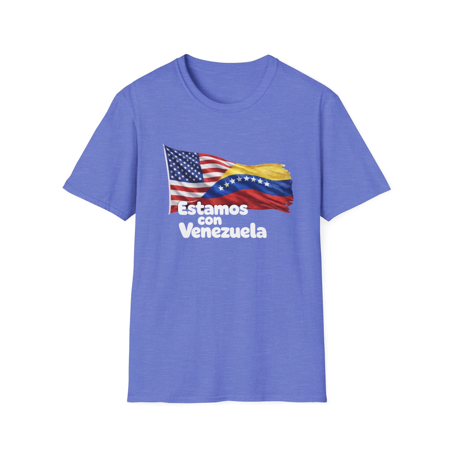 USA Estamos con Venezuela T-Shirt | US and Venezuela Flag Design