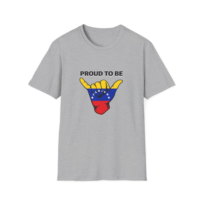 Proud to be Venezuelan T-Shirt | Venezuela Flag Shaka Graphic