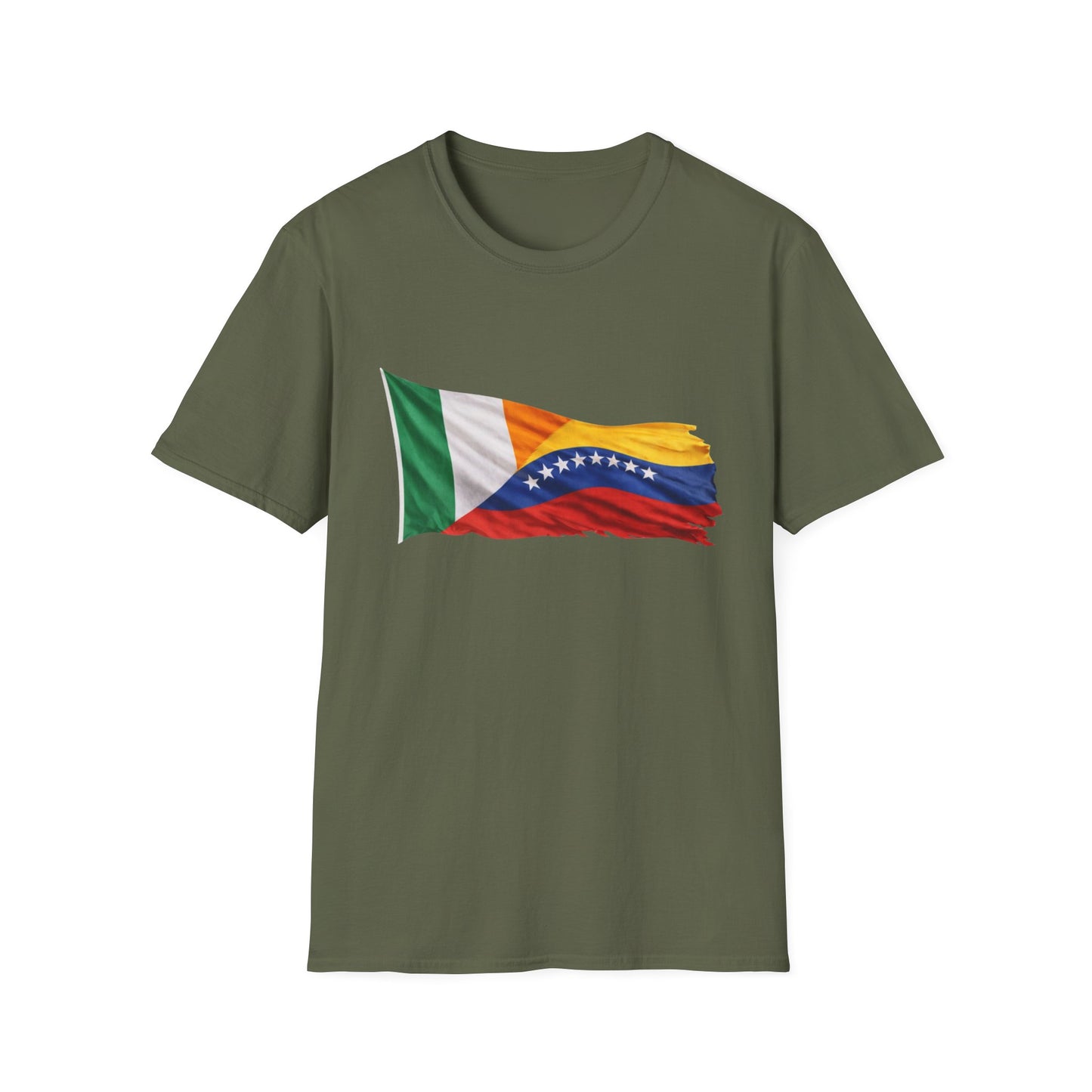 Venezuela Ireland Flag Mashup T-Shirt — Dual Heritage Pride Tee