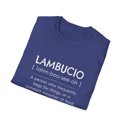 Lambucio definition T-Shirt | Funny Foodie Phrase Tee