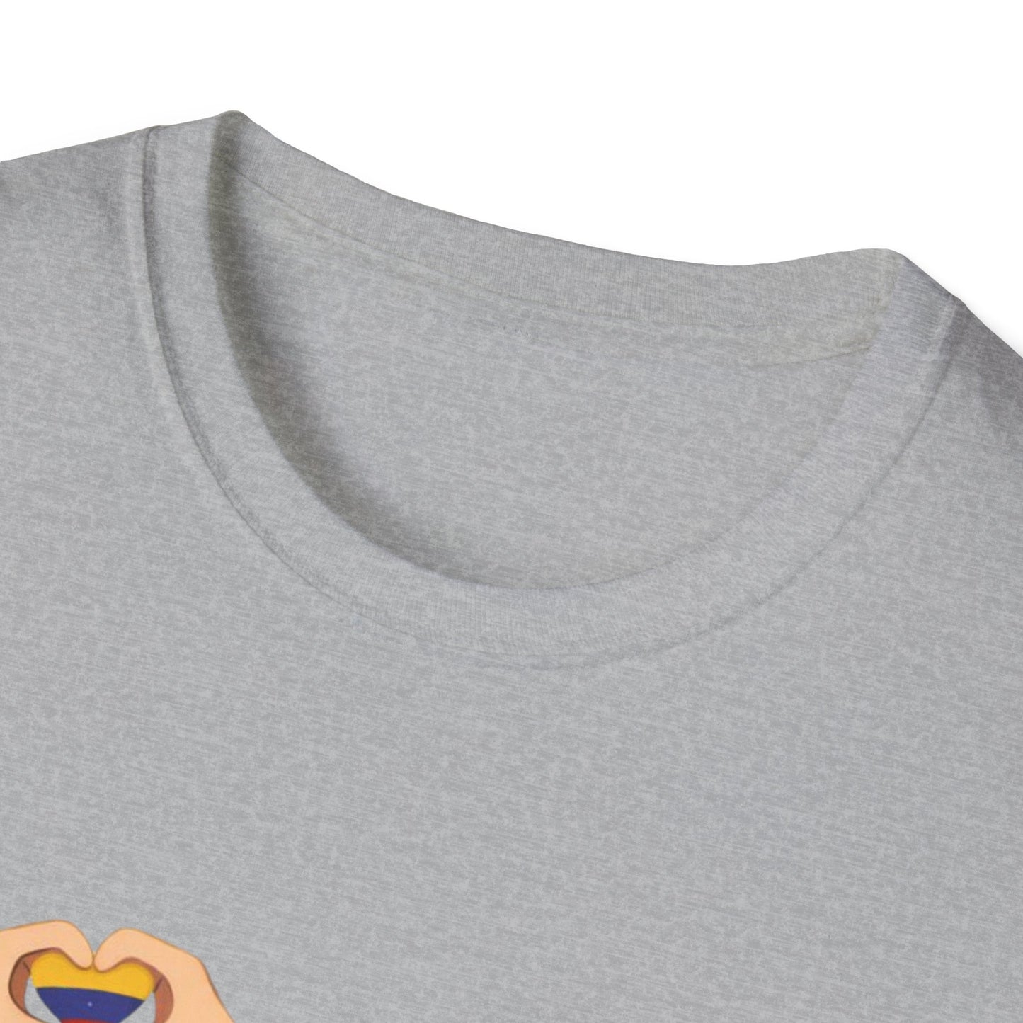 We're with you Venezuela T-Shirt | Heart Hands, Support, Venezuelan Colors