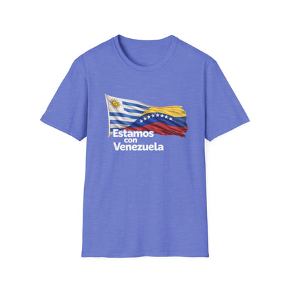 Uruguay Estamos con Venezuela T-Shirt | Venezuelan flag design, solidarity tee
