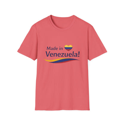 Made in Venezuela T-Shirt | Venezuela Flag Heart, Venezuelan Pride