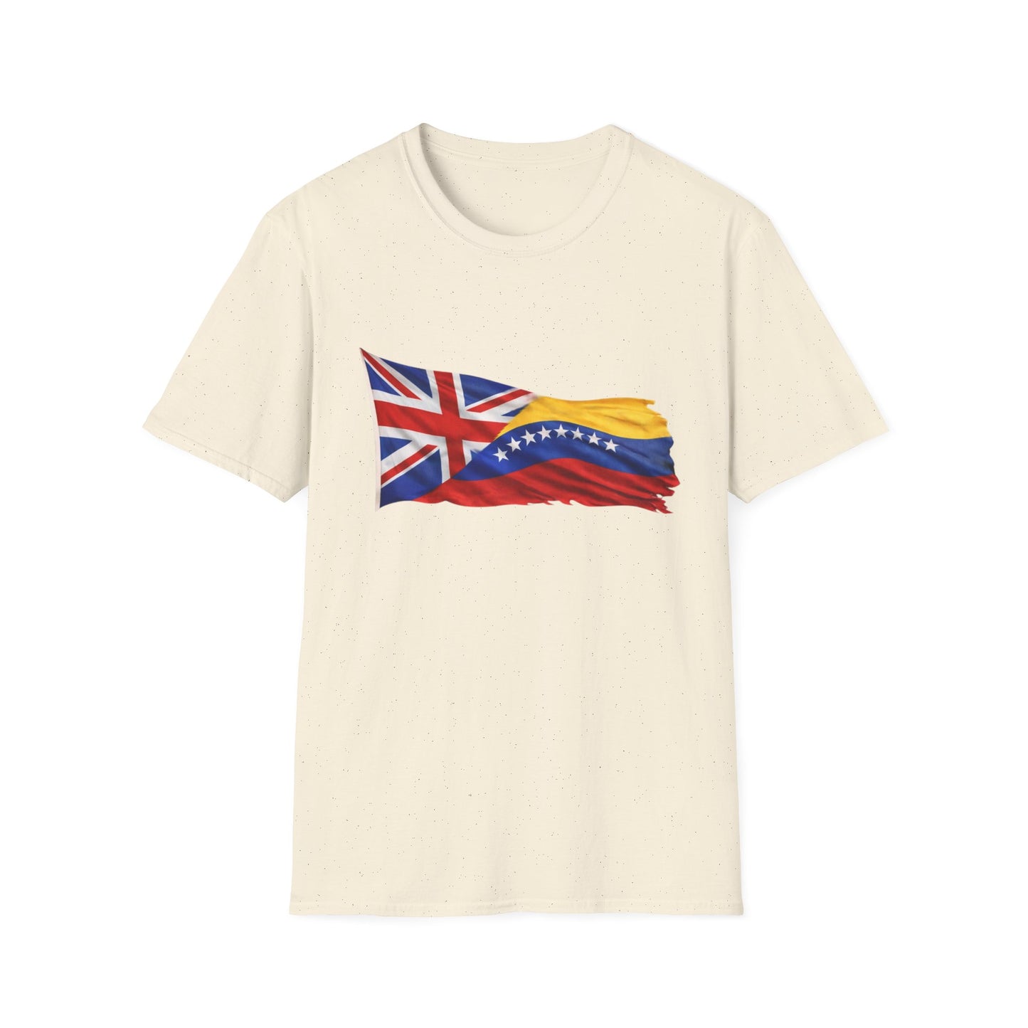 Venezuelan-British Flag T-Shirt — Dual Heritage Waving Flag Tee