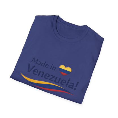 Made in Venezuela T-Shirt | Venezuela Flag Heart, Venezuelan Pride