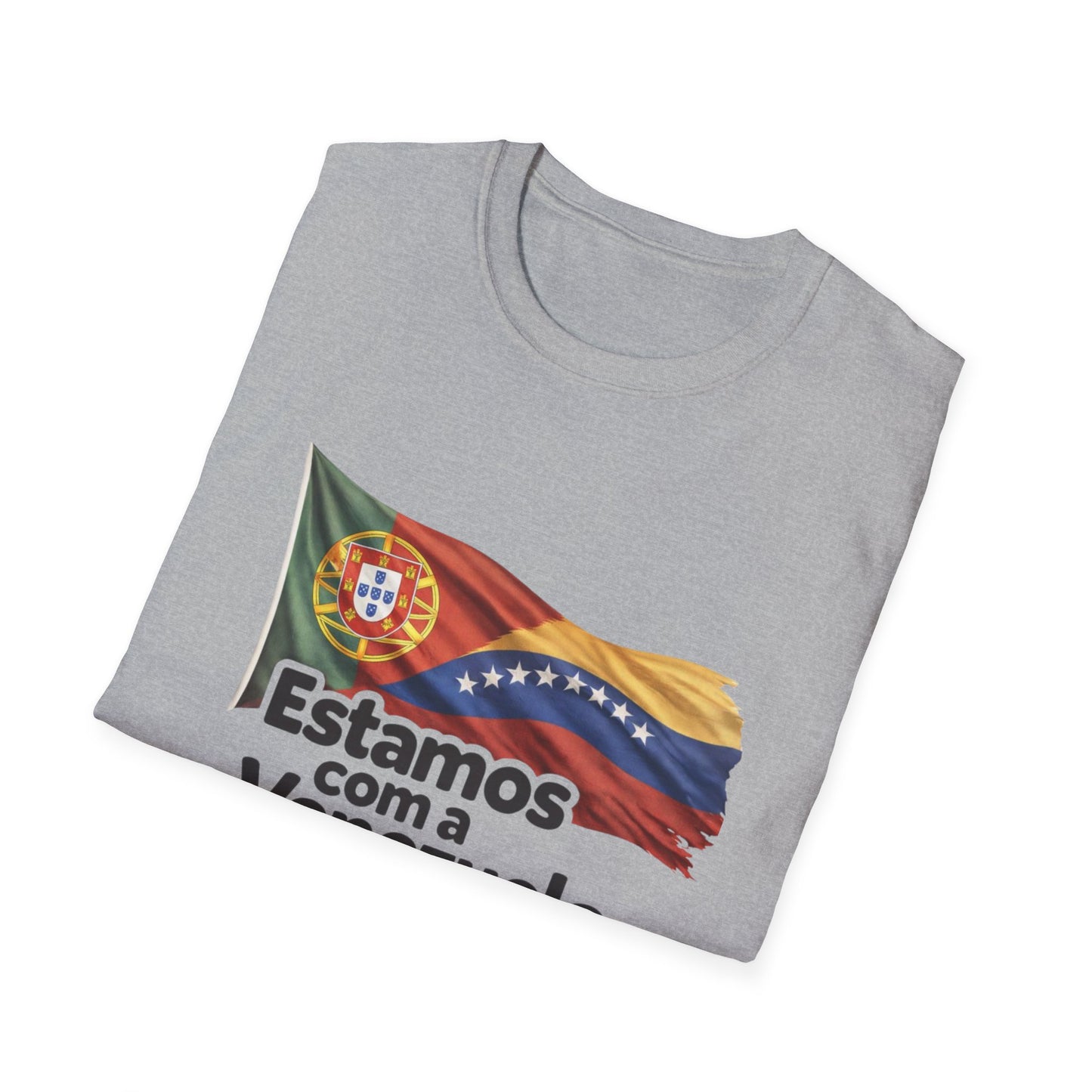 Portugal Estamos com a Venezuela T-Shirt | Portugal and Venezuela Flags, Solidarity Design