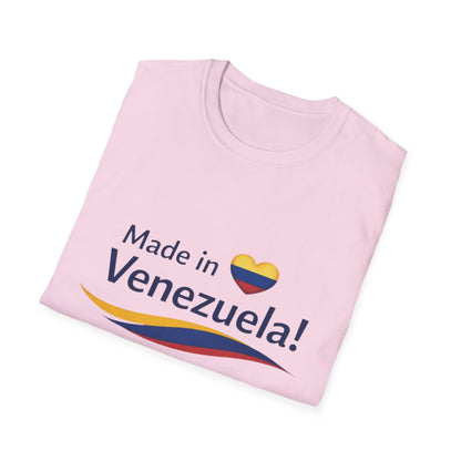 Made in Venezuela T-Shirt | Venezuela Flag Heart, Venezuelan Pride