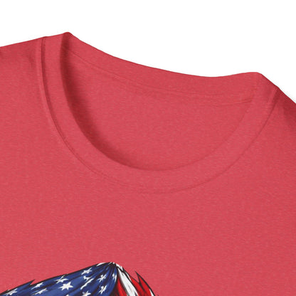 Venezuelan Flag Reveal T-Shirt | USA Flag Ripped Chest Design
