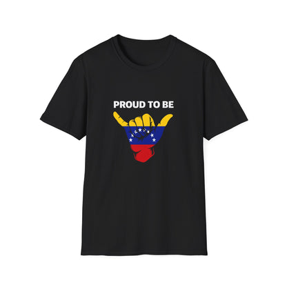 Proud to be Venezuelan T-Shirt | Venezuela Flag Shaka Graphic