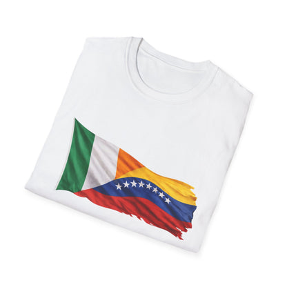 Venezuela Ireland Flag Mashup T-Shirt — Dual Heritage Pride Tee