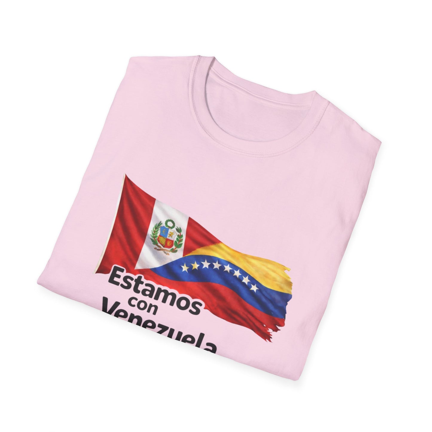 Peru Estamos con Venezuela T-Shirt | Venezuelan Flag Support, Spanish Text
