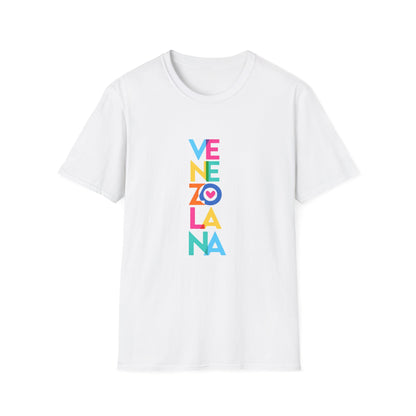 Venezolana Vertical Color Block T-Shirt | Venezuela Pride