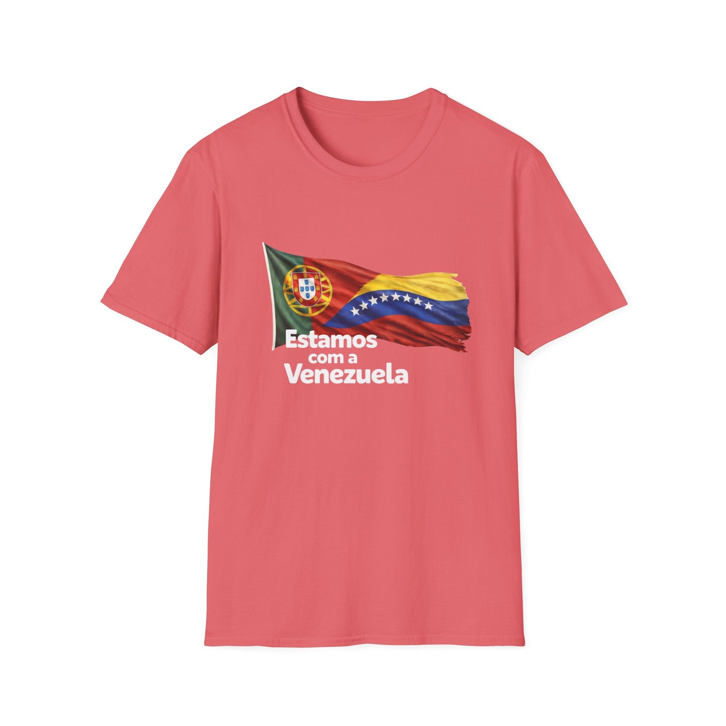 Portugal Estamos com a Venezuela T-Shirt | Portugal and Venezuela Flags, Solidarity Design