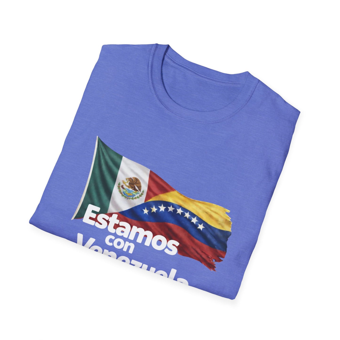 Mexico Estamos con Venezuela T-Shirt | Mexico and Venezuela Flags, Solidarity Tee