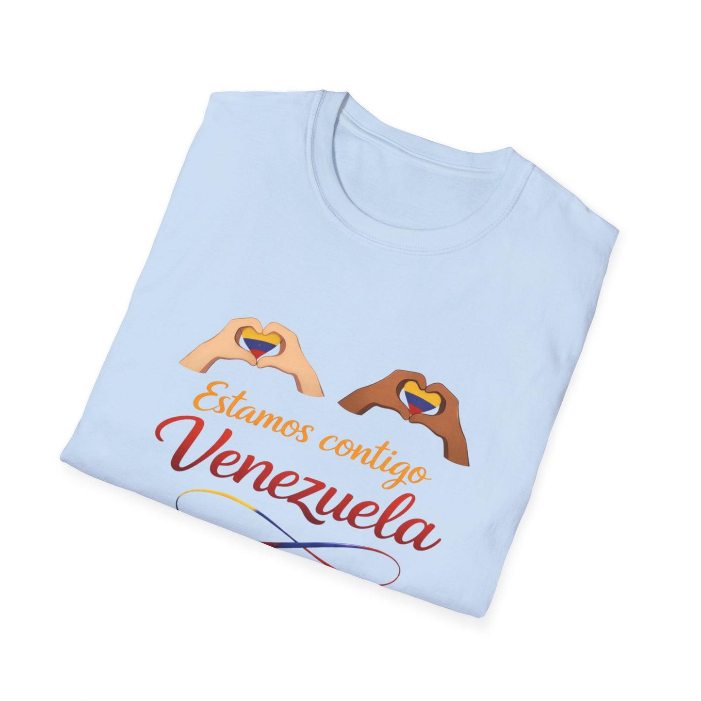 Estamos Contigo Venezuela T-Shirt | Heart Hands, Spanish Support Tee