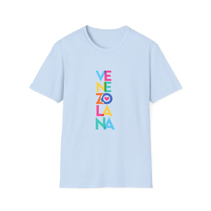 Venezolana Vertical Color Block T-Shirt | Venezuela Pride