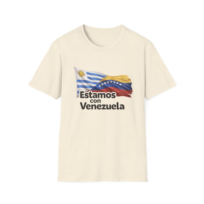 Uruguay Estamos con Venezuela T-Shirt | Venezuelan flag design, solidarity tee