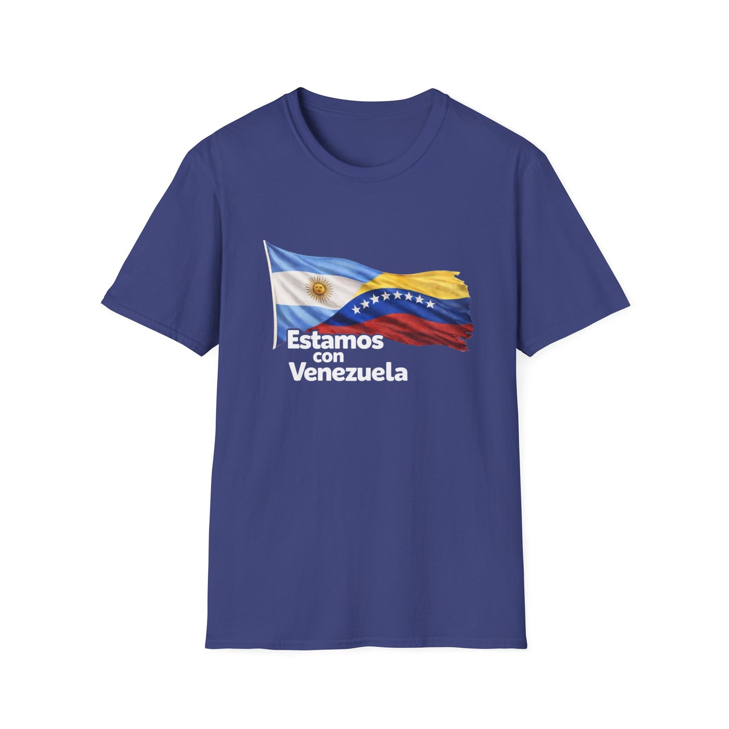 Argentina Estamos con Venezuela T-Shirt | Argentina and Venezuela Flags, Solidarity Design