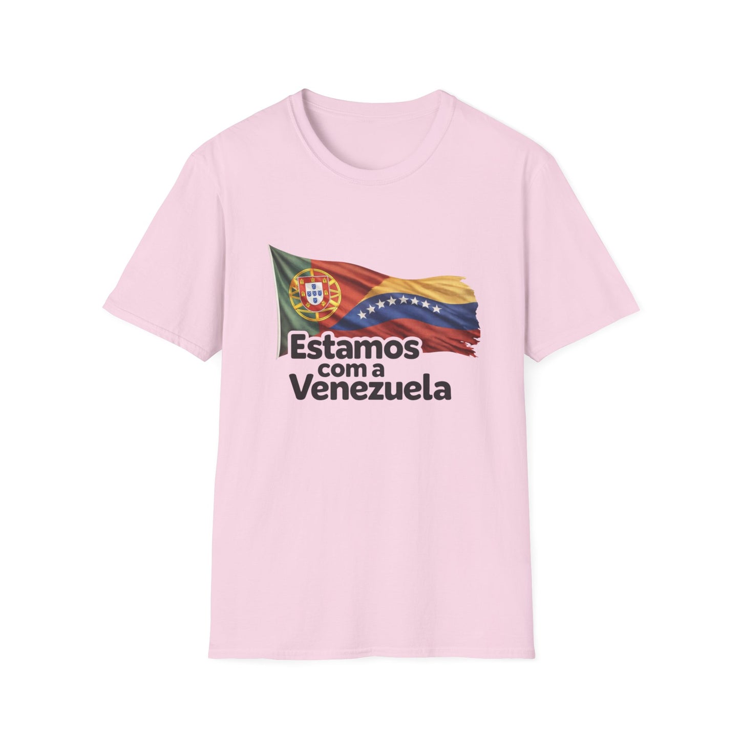 Portugal Estamos com a Venezuela T-Shirt | Portugal and Venezuela Flags, Solidarity Design
